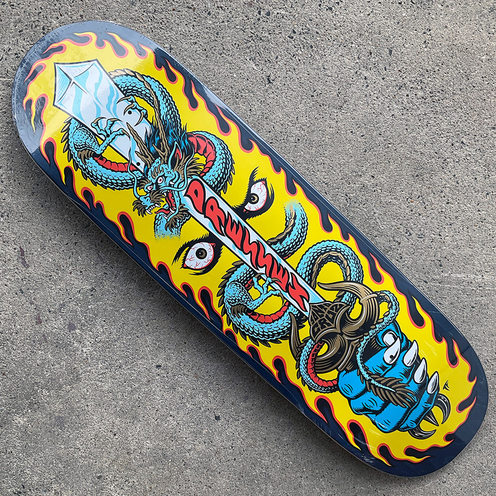 9.25in x 31.95in DRESSEN SWORD PRO SKATEBOARD DECK