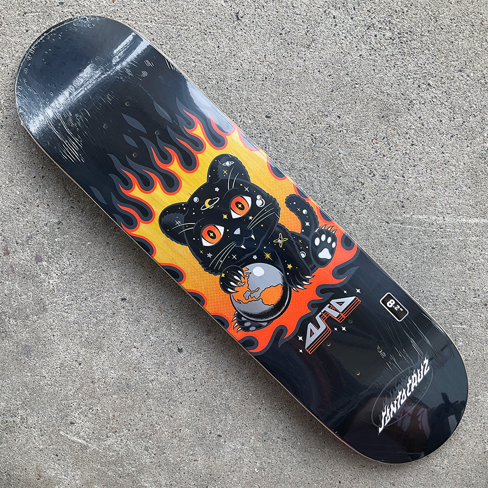 8.2in x 31.6in ASTA SPACE KITTEN TWIN SKATEBOARD DECK