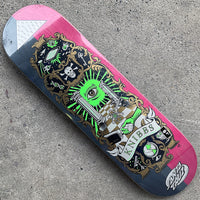 8.5in x 31.6in KNIBBS CRYPTIC PRO SKATEBOARD DECK