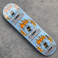 8.25in x 31.8in SELF DESTRUCT TEAM SKATEBOARD DECK