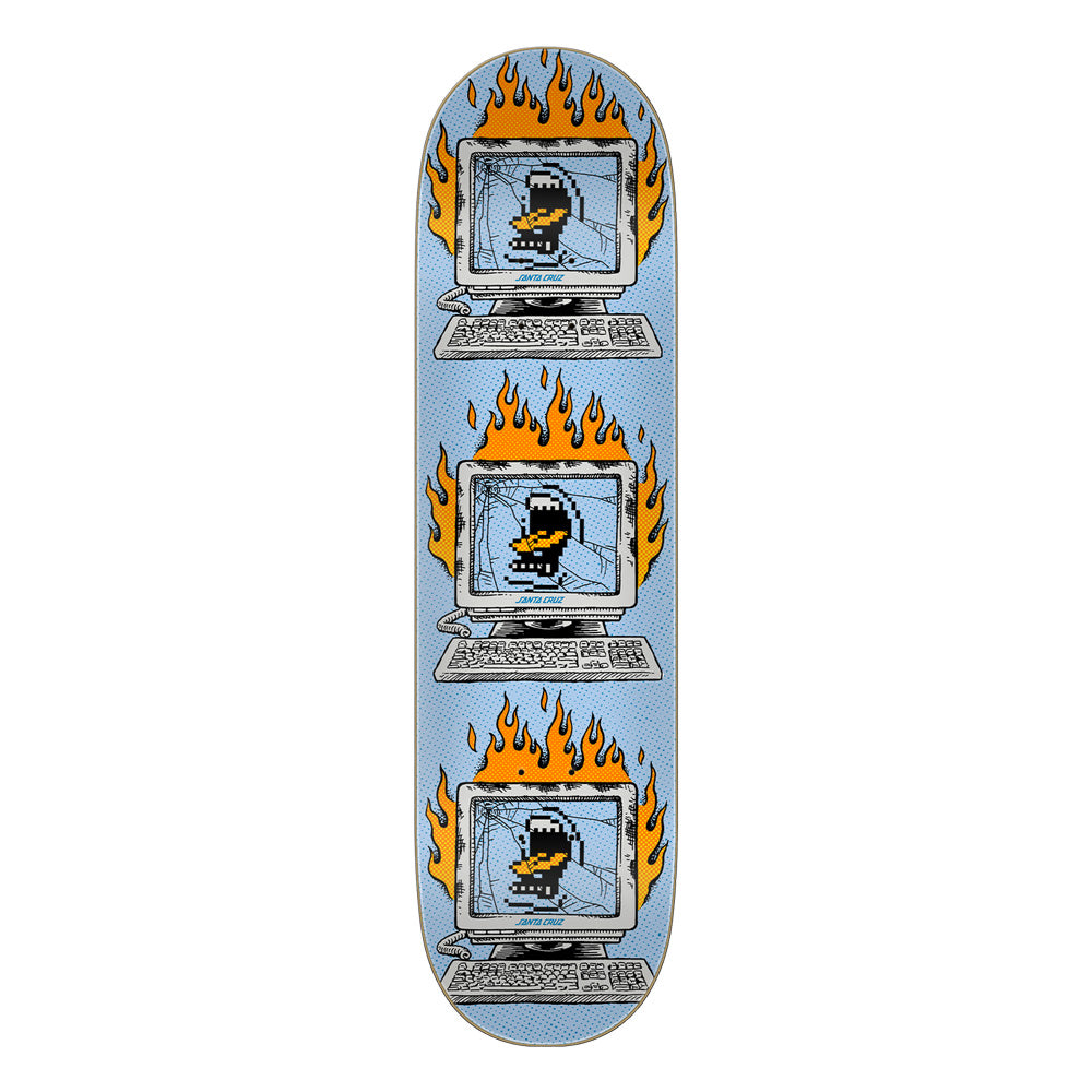 8.25in x 31.8in SELF DESTRUCT TEAM SKATEBOARD DECK