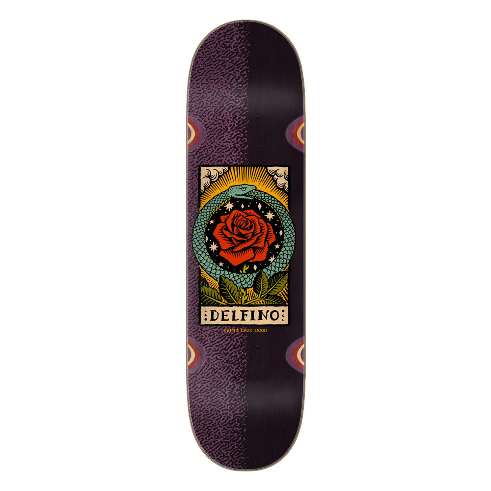 8.25in x 31.6in DELFINO OUROBOROS PRO SKATEBOARD DECK