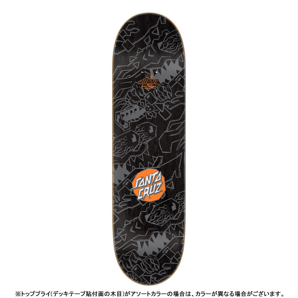 8.25in x 31.0in FEELBASE MEEK SCRATCHED SLASHER PRO SKATEBOARD DECK