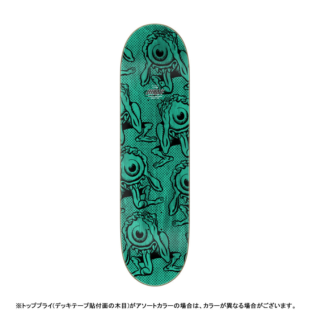 8.0in x 30.5in FEELBASE EYEGORE PRISMATIC SKATEBOARD DECK