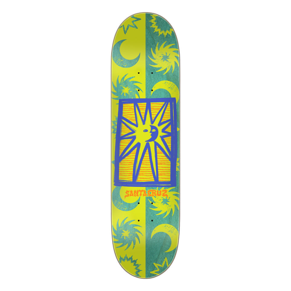 7.75in x 30.25in FEELBASE SUN STAMP SKATEBOARD DECK