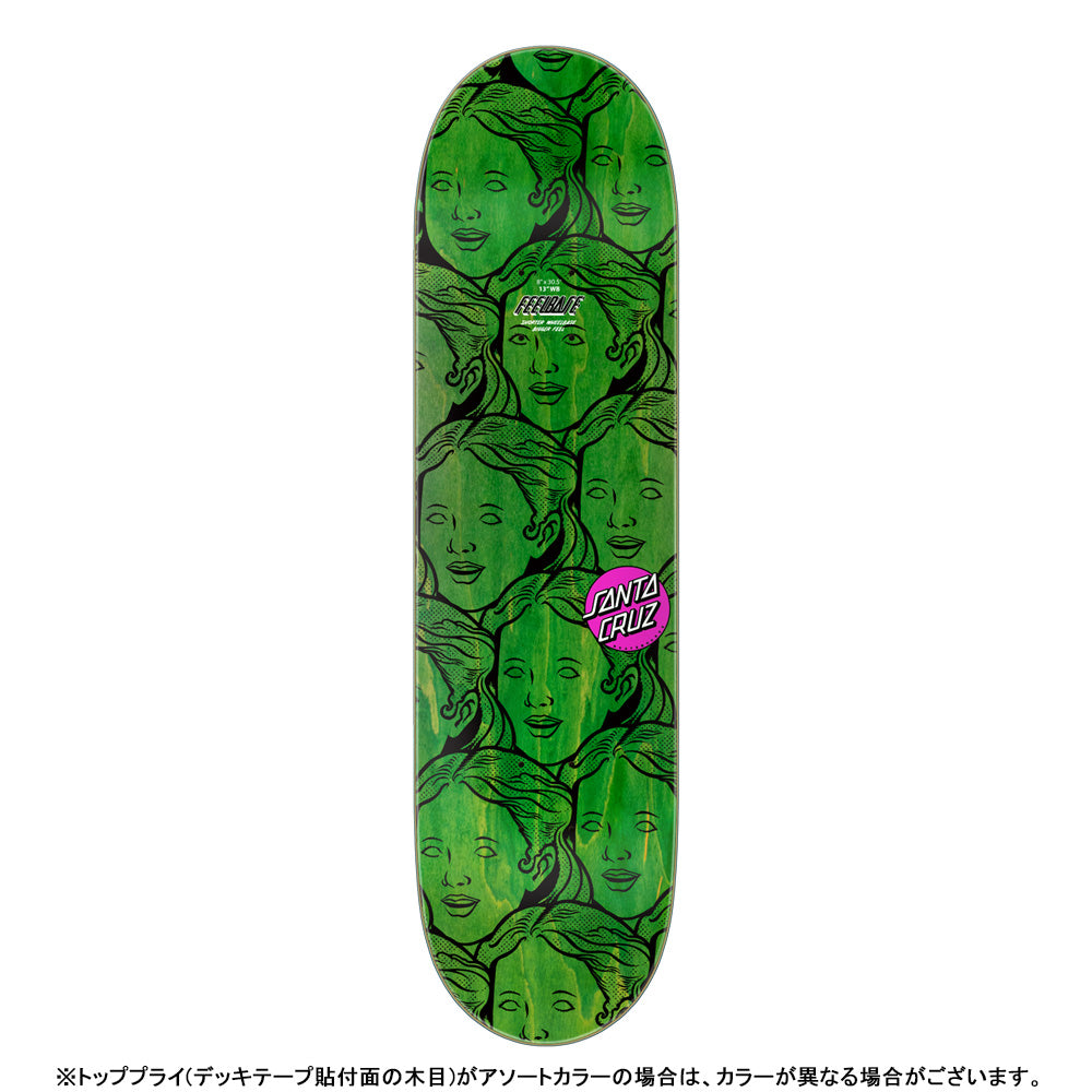 8.0in x 30.5in FEELBASE POSESSED HEAD SKATEBOARD DECK
