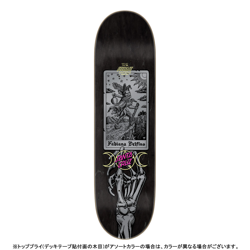 8.25in x 31.0in FEELBASE DELFINO TAROT REMIX PRO SKATEBOARD DECK