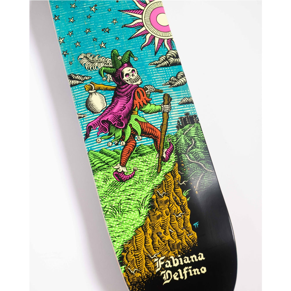 8.25in x 31.0in FEELBASE DELFINO TAROT REMIX PRO SKATEBOARD DECK