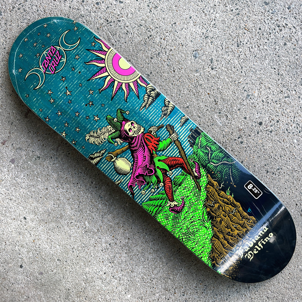 8.25in x 31.0in FEELBASE DELFINO TAROT REMIX PRO SKATEBOARD DECK