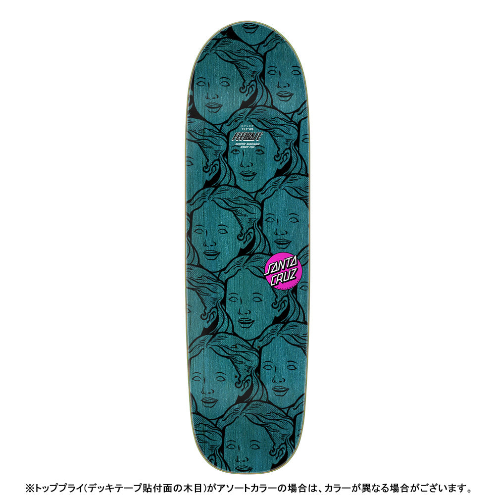 8.5in x 31.1in FEELBASE POSESSED HEAD SKATEBOARD DECK