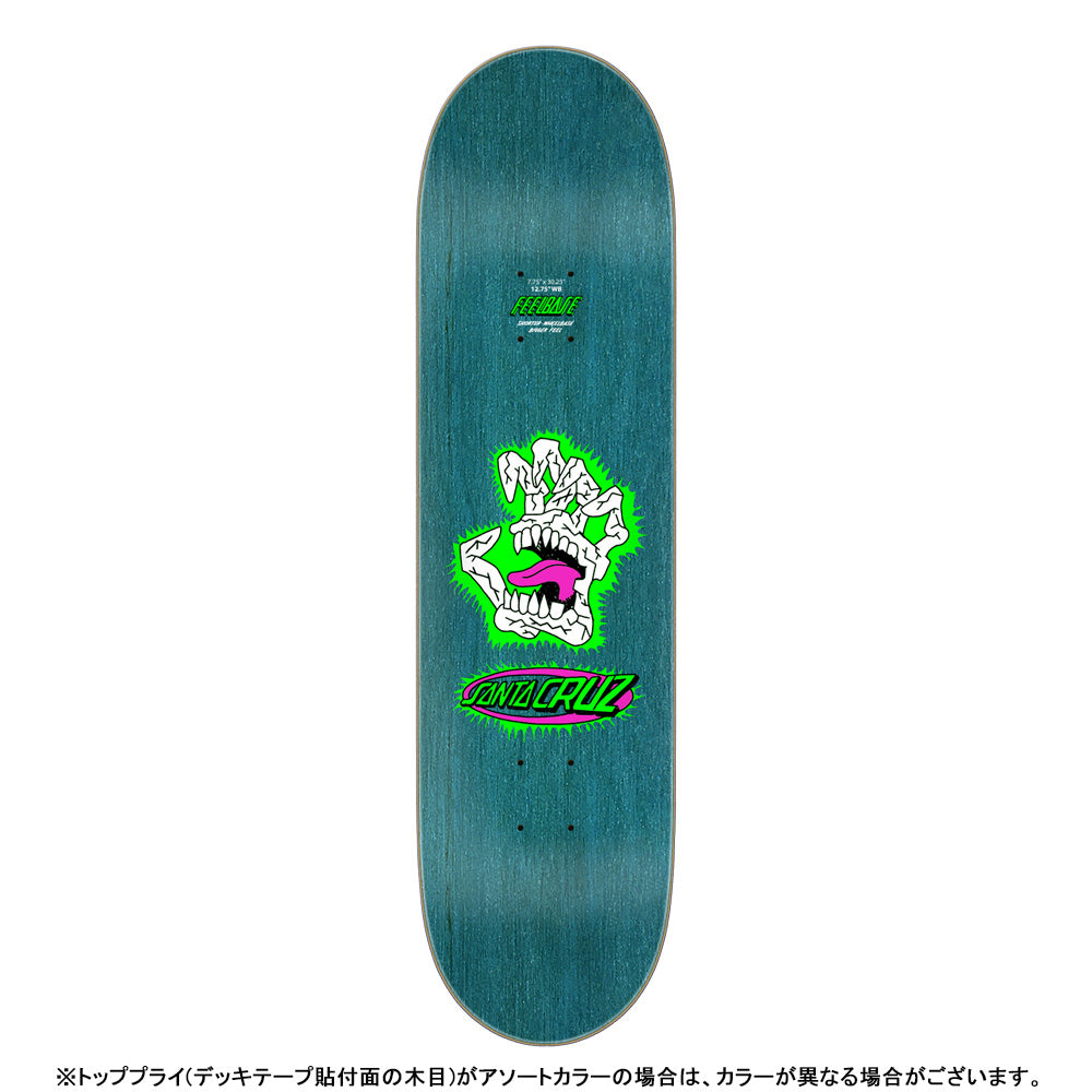 7.75in x 30.25in FEELBASE SCRIBBLE HEAD SKATEBOARD DECK