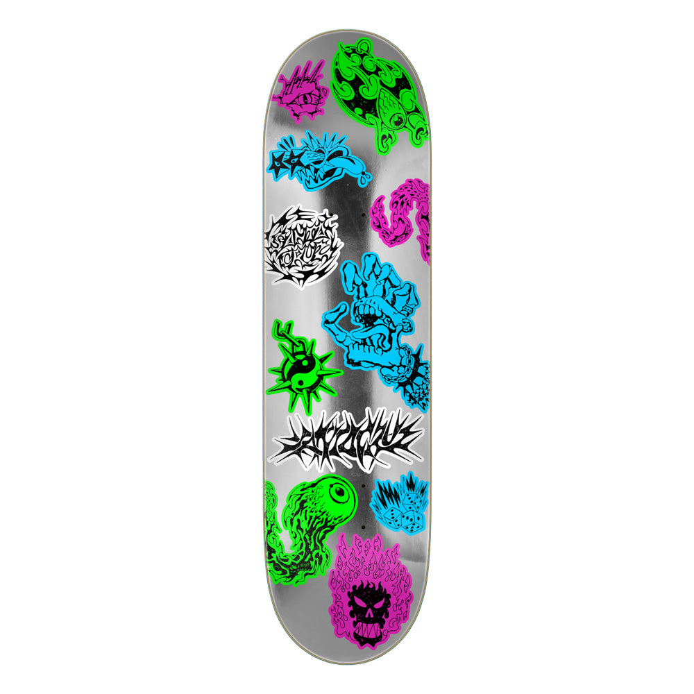 8.0in x 30.5in FEELBASE SCRIBBLE FLASH SKATEBOARD DECK