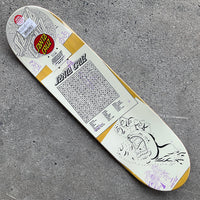 8.25in x 31.0in FEELBASE DELFINO SCRIBBLE PRO SKATEBOARD DECK