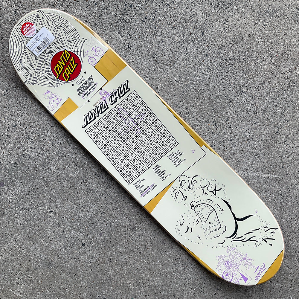 8.25in x 31.0in FEELBASE DELFINO SCRIBBLE PRO SKATEBOARD DECK