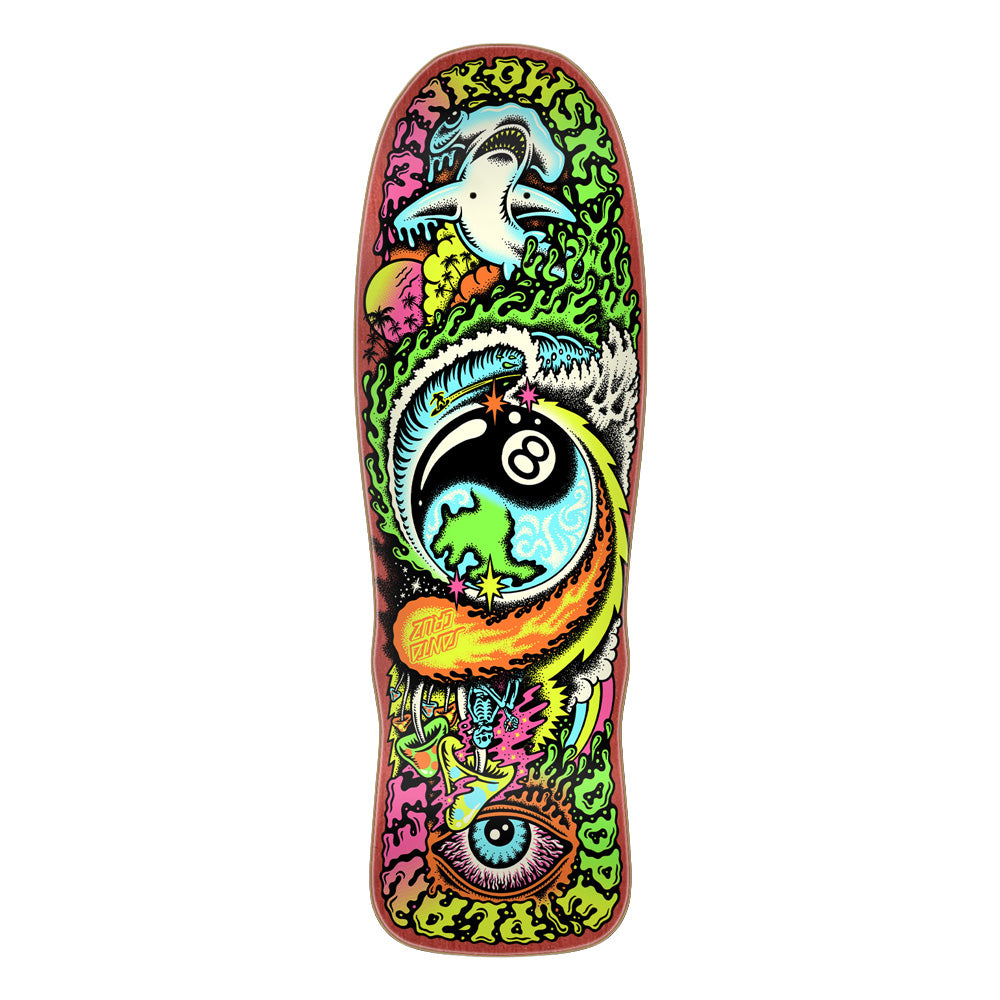 8.75in x 27.5in FREAKS WINKOWSKI DOPE PLANET MICRO SKATEBOARD DECK