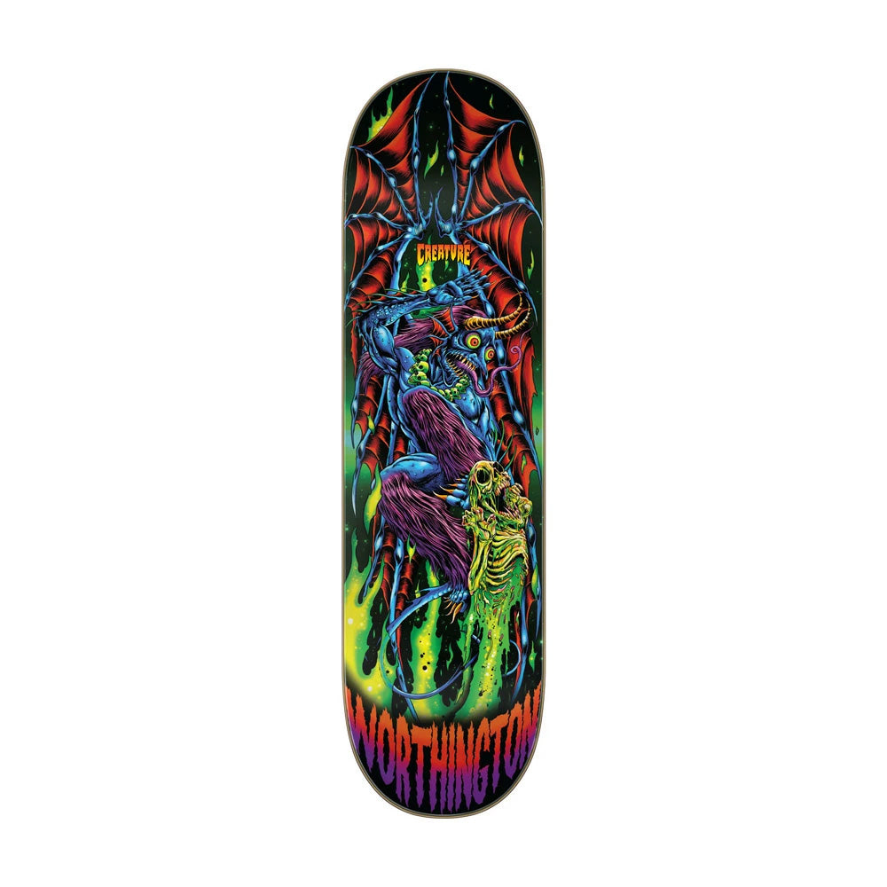 8.6in x 32.11in WORTHINGTON SKULLBURN VX PRO SKATEBOARD DECK