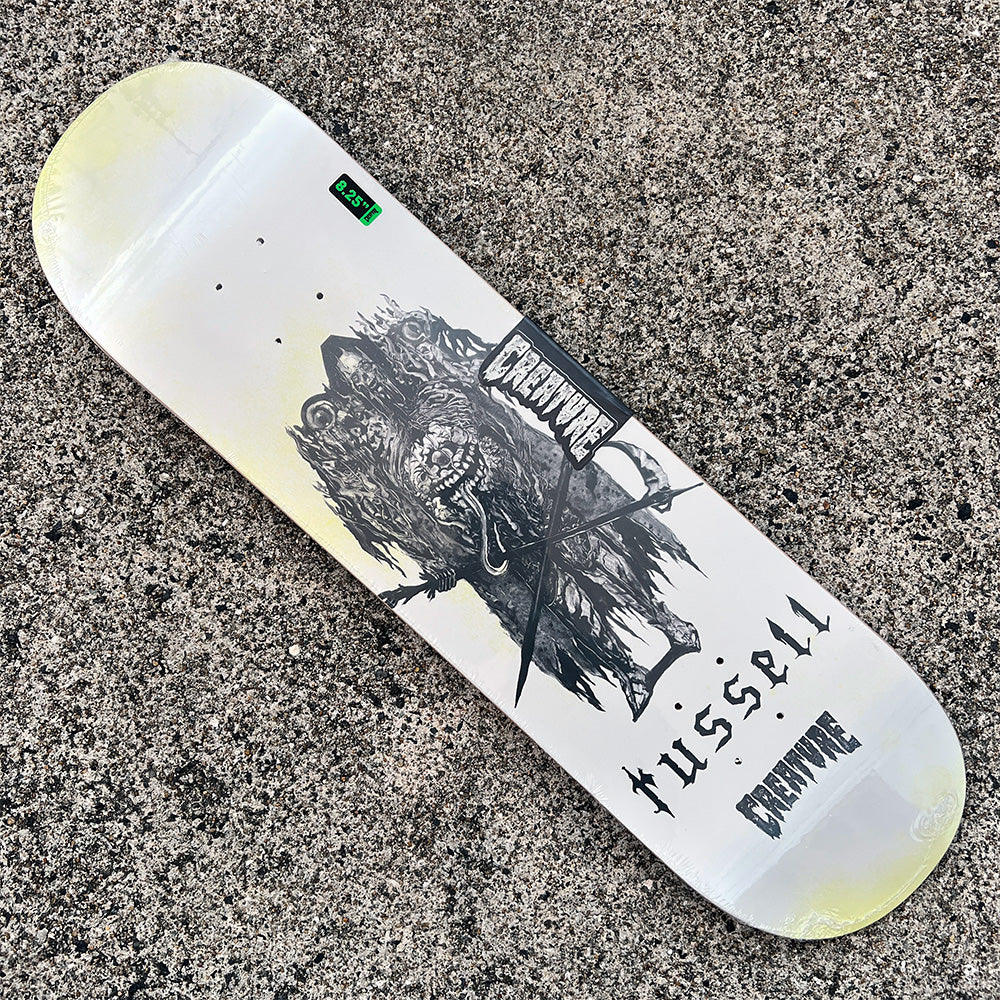 8.25in x 31.8in RUSSELL REAPER VX PRO SKATEBOARD DECK