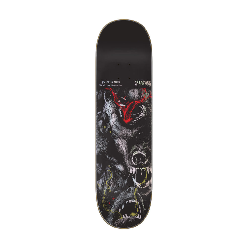 8.6in x 32.11in RAFFIN MORTEM VX PRO SKATEBOARD DECK