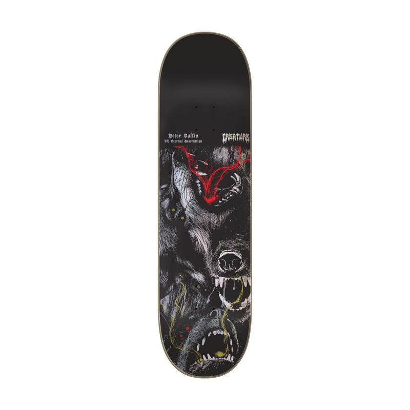 8.6in x 32.11in RAFFIN MORTEM VX PRO SKATEBOARD DECK