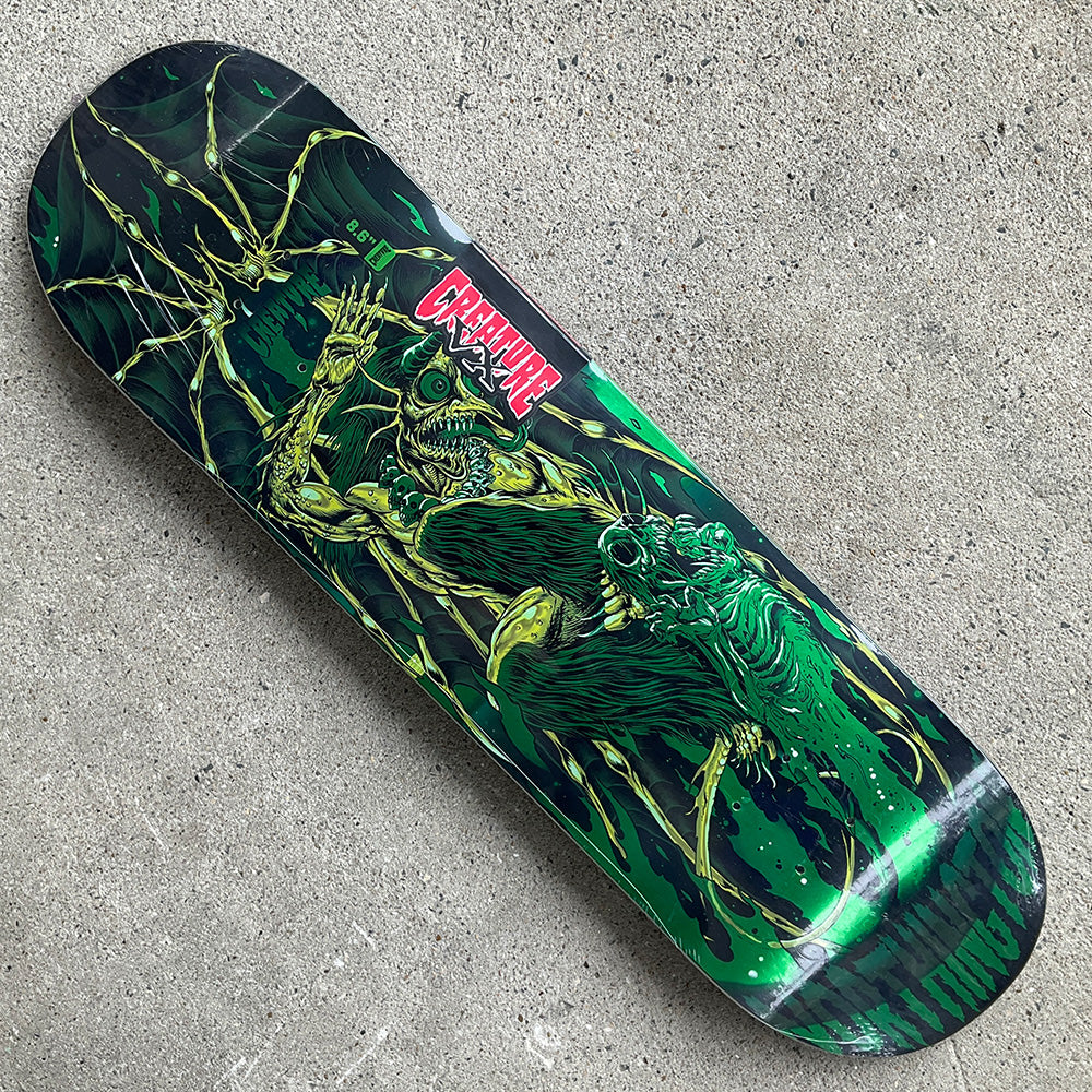 8.6in x 32.11in WORTHINGTON SKULLBURN VX PRO SKATEBOARD DECK
