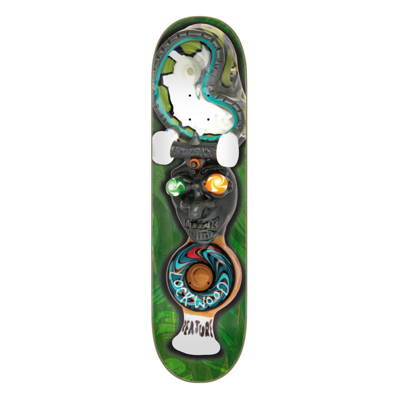 8.25in x 32.04in LOCKWOOD GLASSERS UNION PRO SKATEBOARD DECK