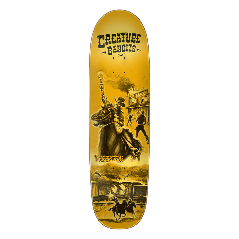 8.8in x 31.95in WORTHINGTON BANDITS PRO SKATEBOARD DECK