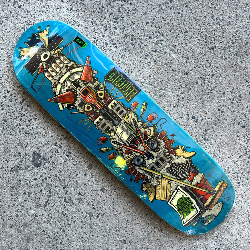 8.92in x 30.75in CRETE-TURE DIY LG TEAM SKATEBOARD DECK