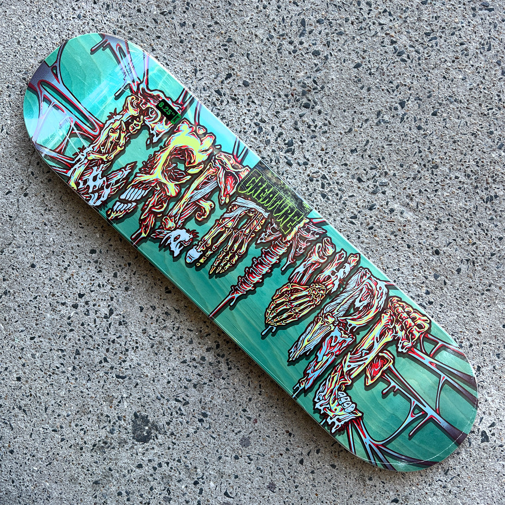 8.25in x 32.04in CATACOMB RELIC MED BIRCH TEAM SKATEBOARD DECK