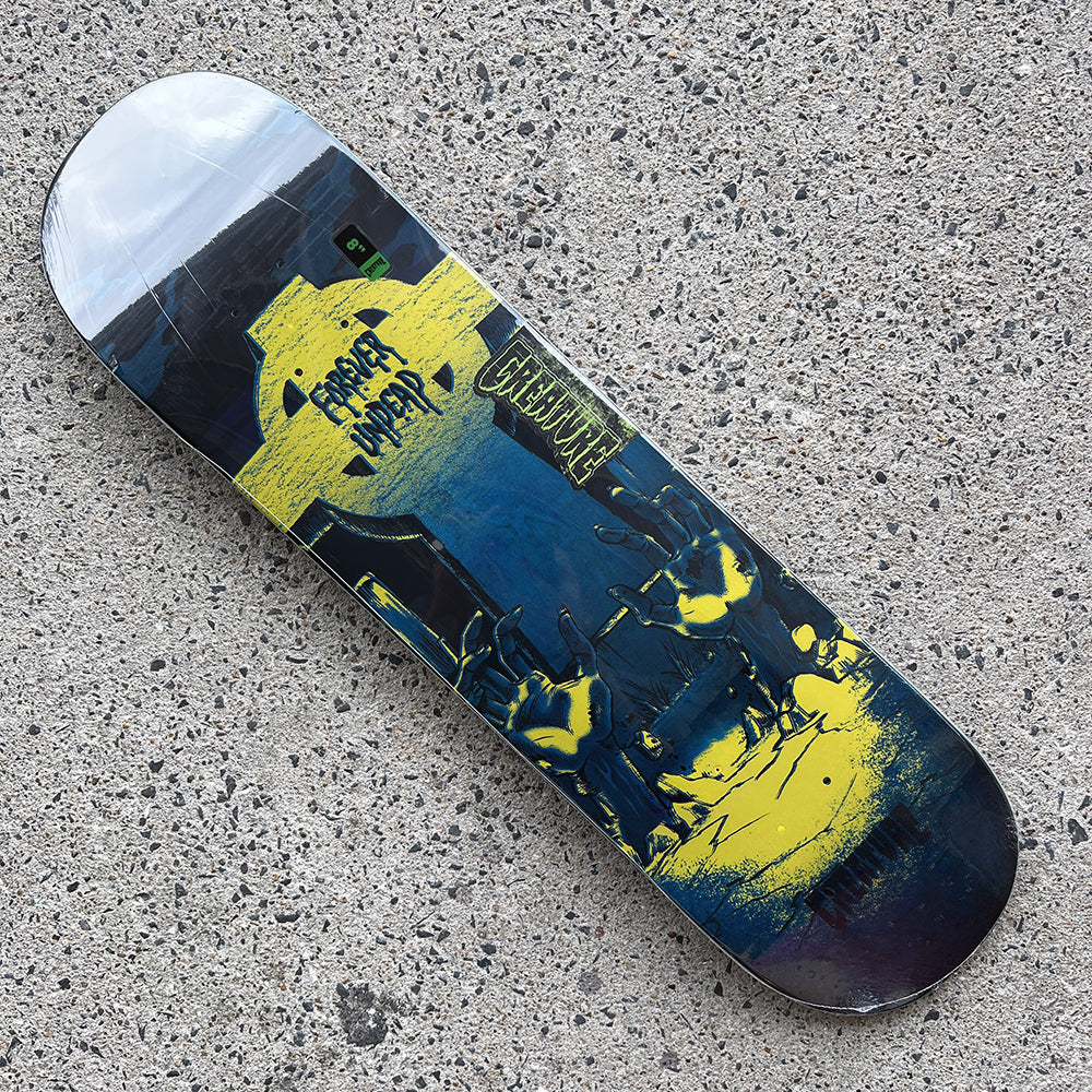 8.0in x 31.5in FOREVER UNDEAD SM BIRCH TEAM SKATEBOARD DECK