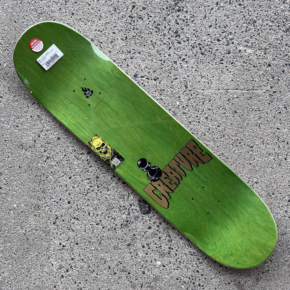 8.25in x 32.04in RAFFIN CREST PRO SKATEBOARD DECK