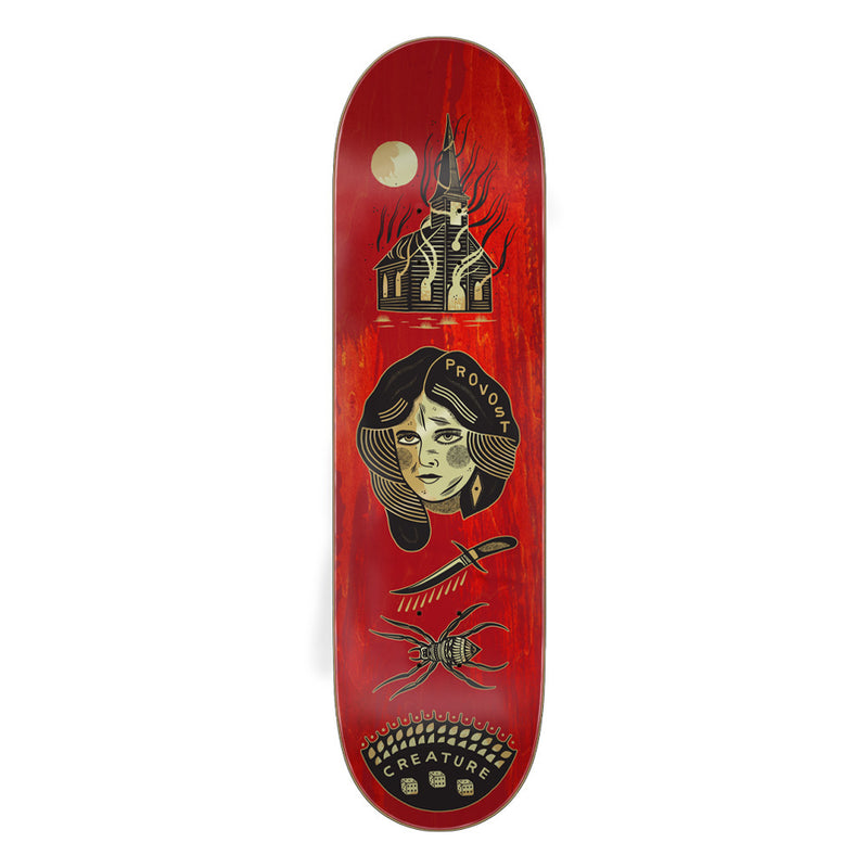 8.47in x 31.98in PROVOST ORIGINS PRO SKATEBOARD DECK