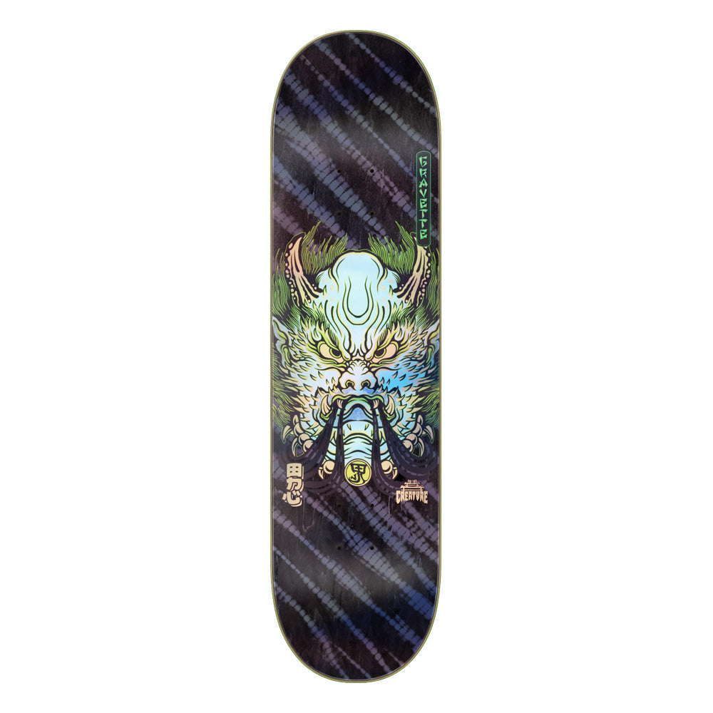 8.3in x 32.2in GRAVETTE SHRINE PRO SKATEBOARD DECK