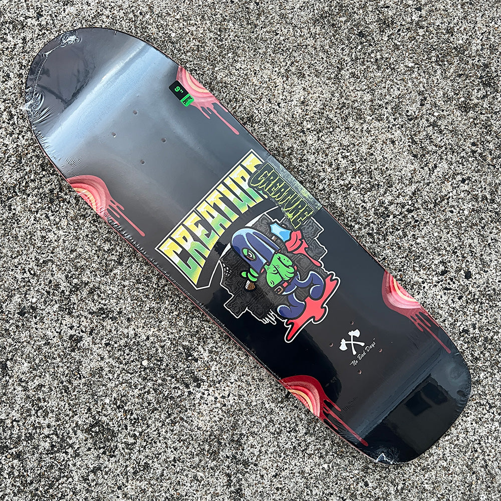 9.0in x 31.68in THE HESHCUTIONER TEAM SKATEBOARD DECK