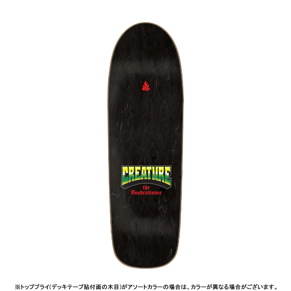 9.0in x 31.68in THE HESHCUTIONER TEAM SKATEBOARD DECK