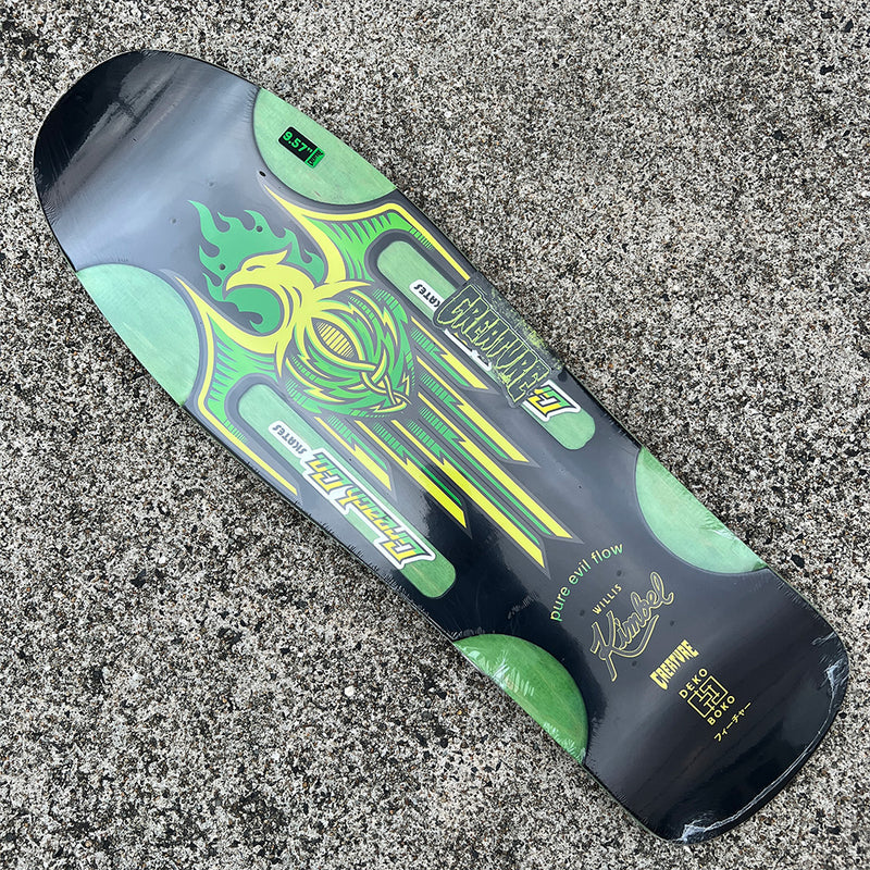 9.57in x 31.75in KIMBEL ORIGINS PART DEUX PRO SKATEBOARD DECK