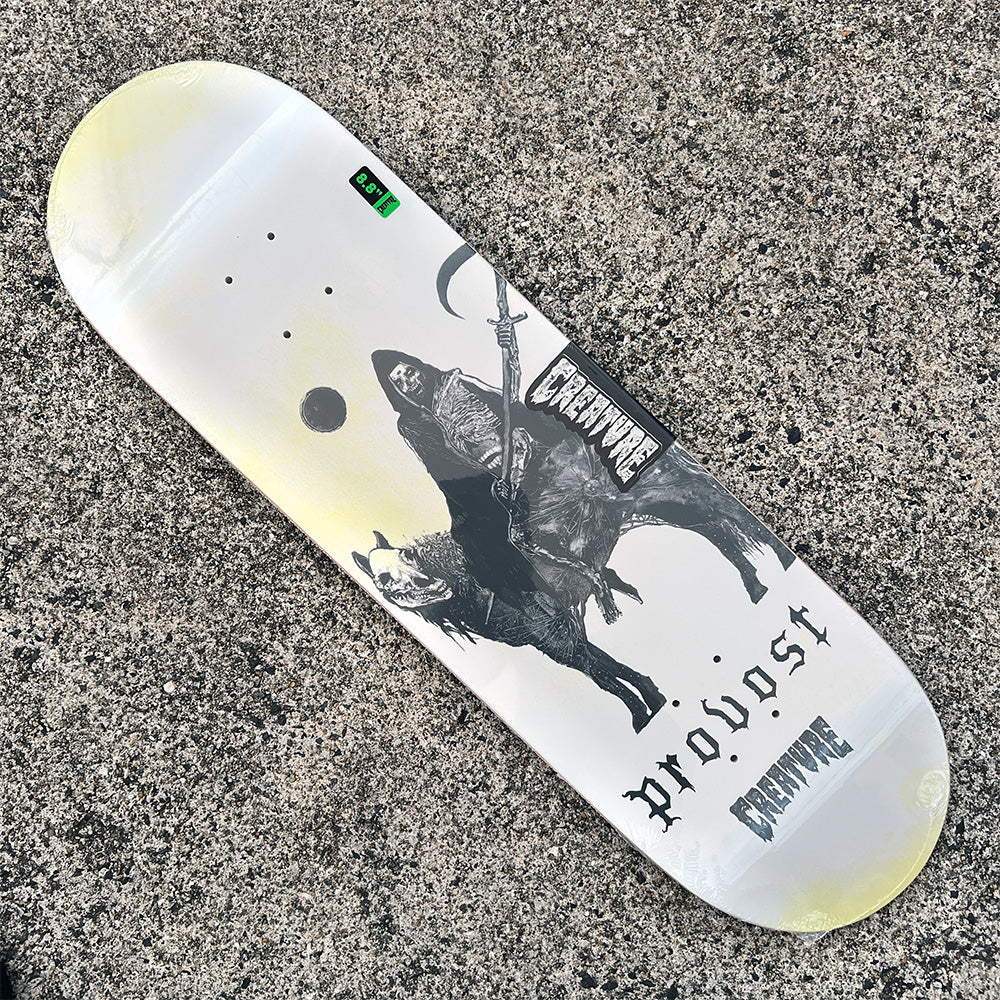 8.8in x 31.95in PROVOST REAPER PRO SKATEBOARD DECK