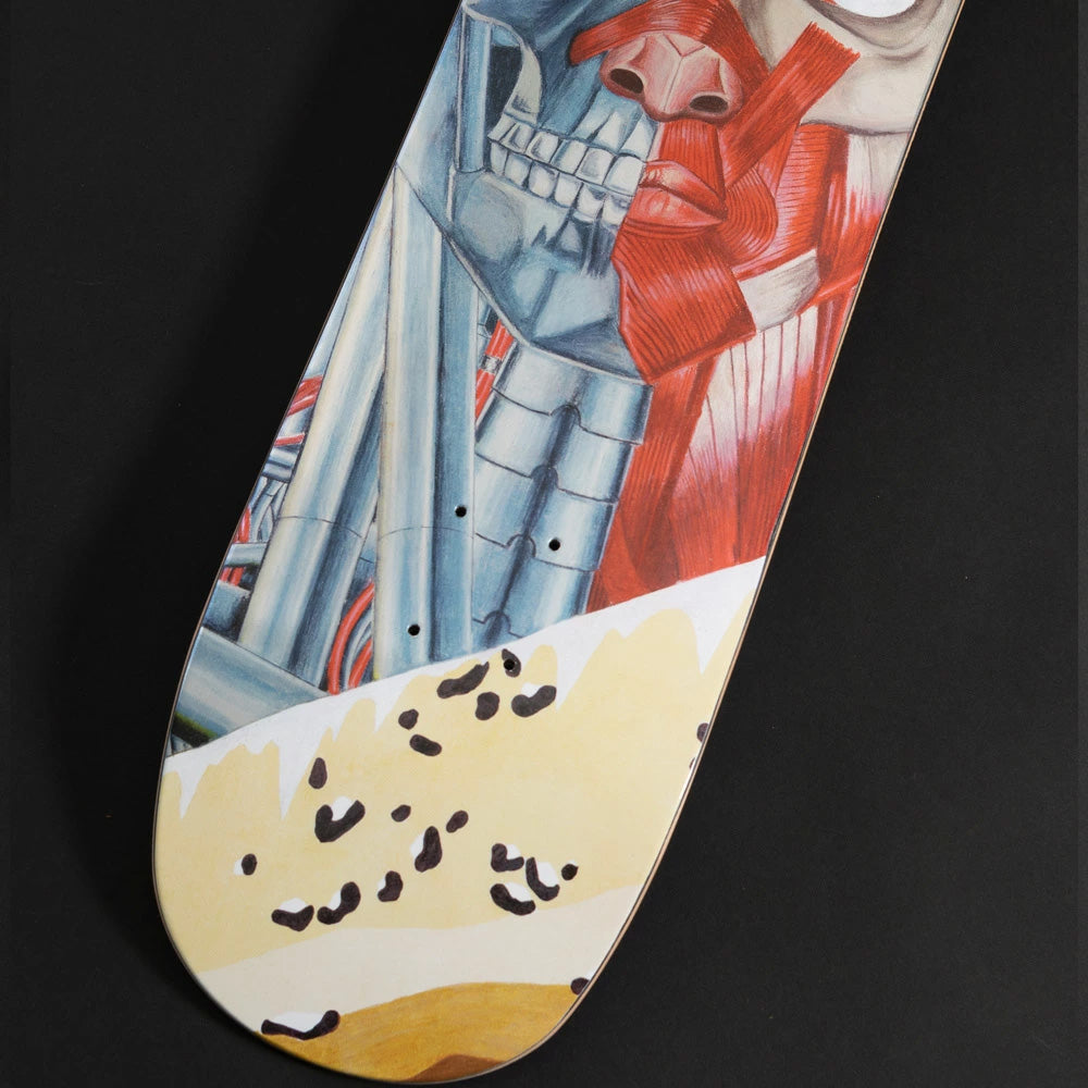 8.5in x 32.05in CYBORG TEAM SKATEBOARD DECK