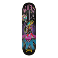 8.3in x 32.2in GRAVETTE NIGHTLIFE PRO SKATEBOARD DECK