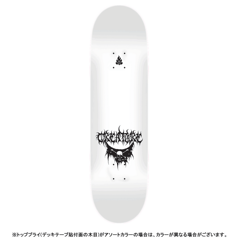 8.53in x 32.19in RAFFIN BLK MTL PRO SKATEBOARD DECK