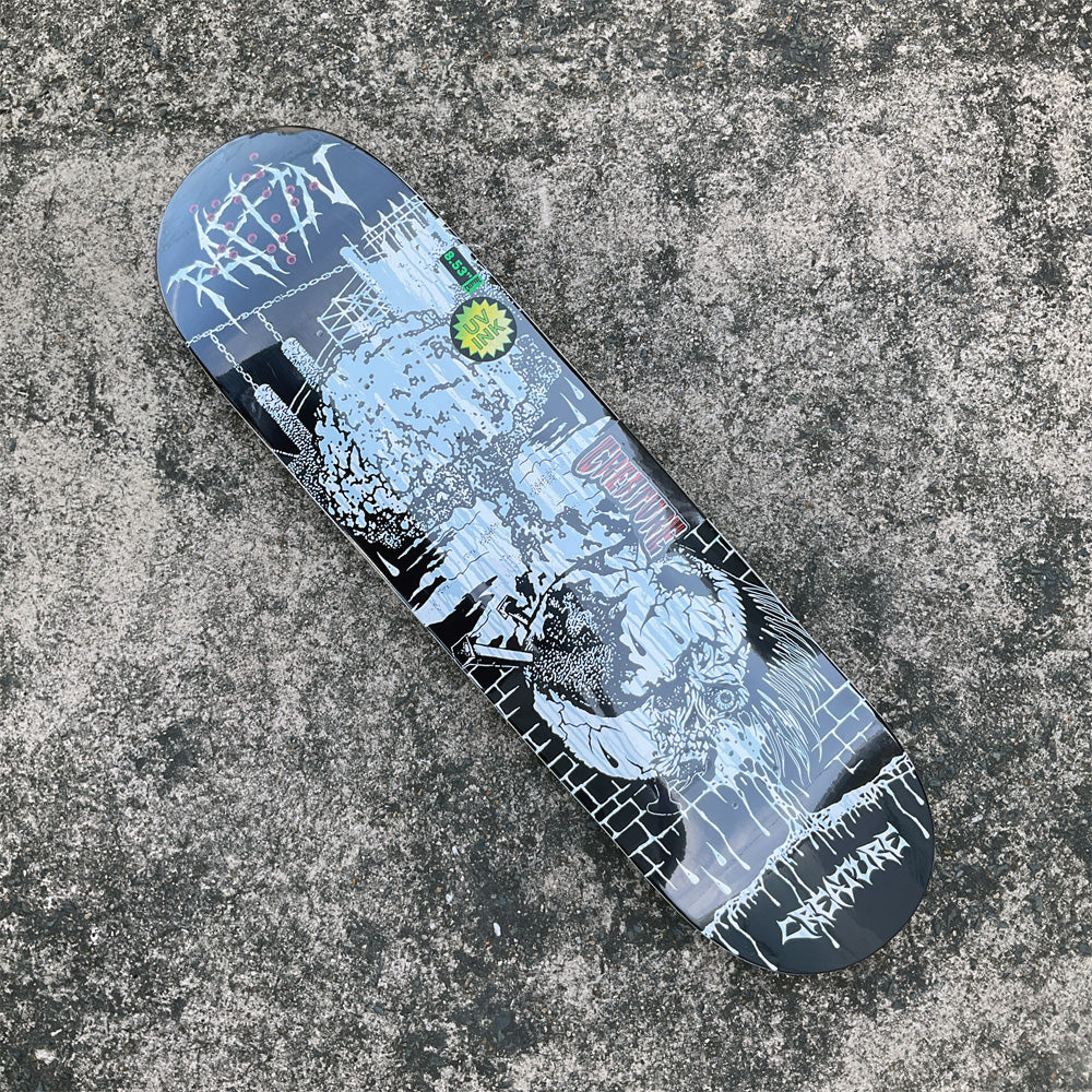 8.53in x 32.19in RAFFIN BLK MTL PRO SKATEBOARD DECK – ハスコ