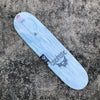 8.53in x 32.19in RAFFIN BLK MTL PRO SKATEBOARD DECK