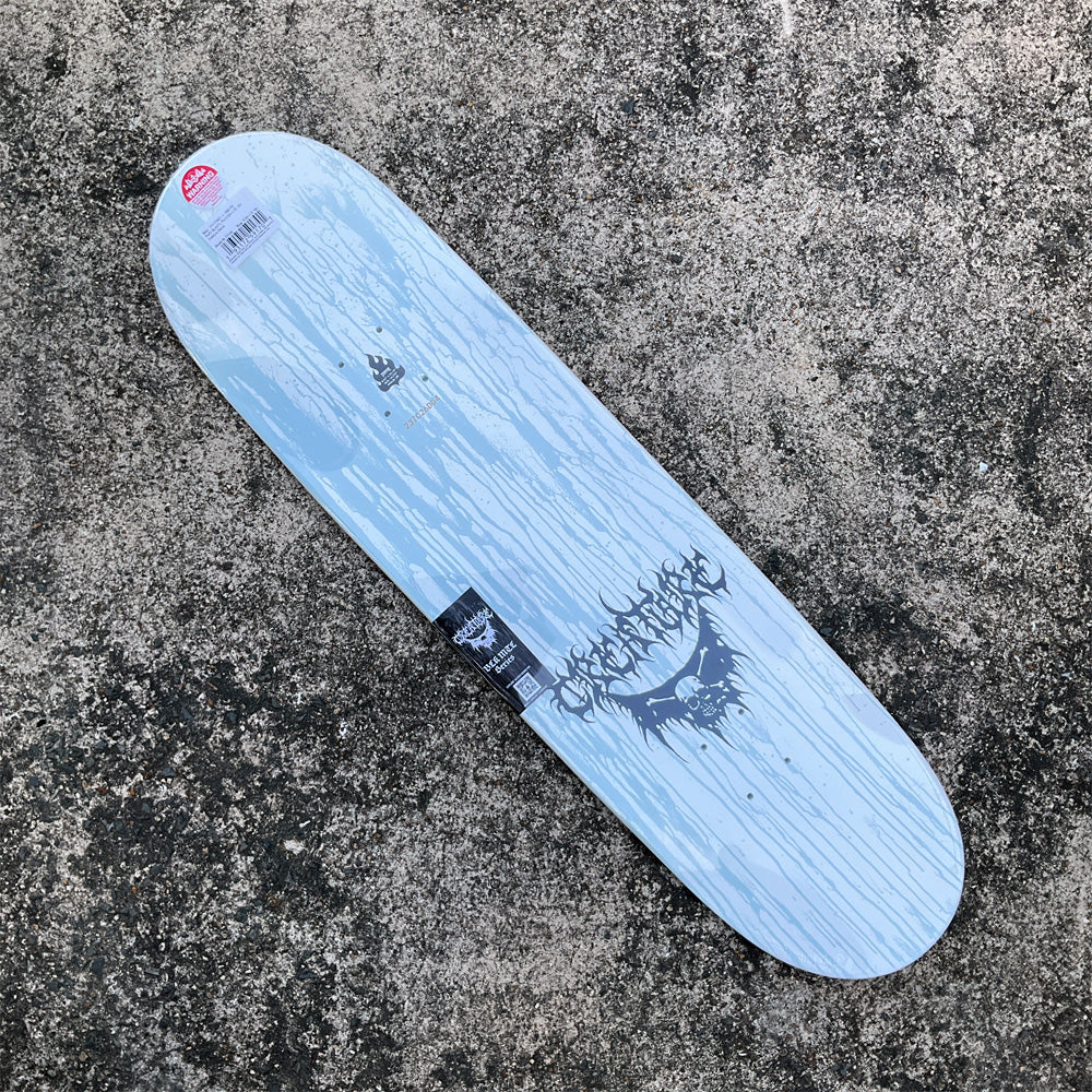 8.53in x 32.19in RAFFIN BLK MTL PRO SKATEBOARD DECK