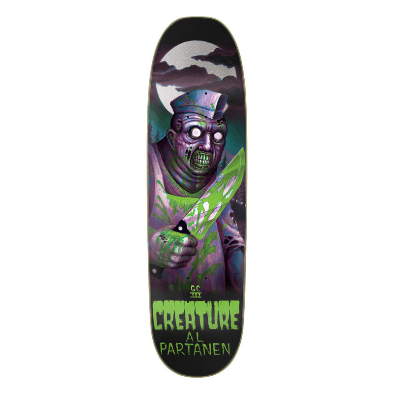 8.8in x 32.2in PARTANEN FEEDING TIME XX SKATEBOARD DECK