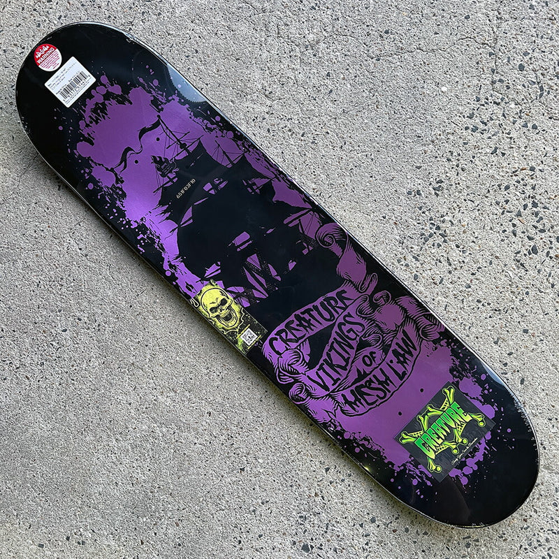 8.3in x 32.2in GRAVETTE VIKING OF HESH LAW XX PRO SKATEBOARD DECK