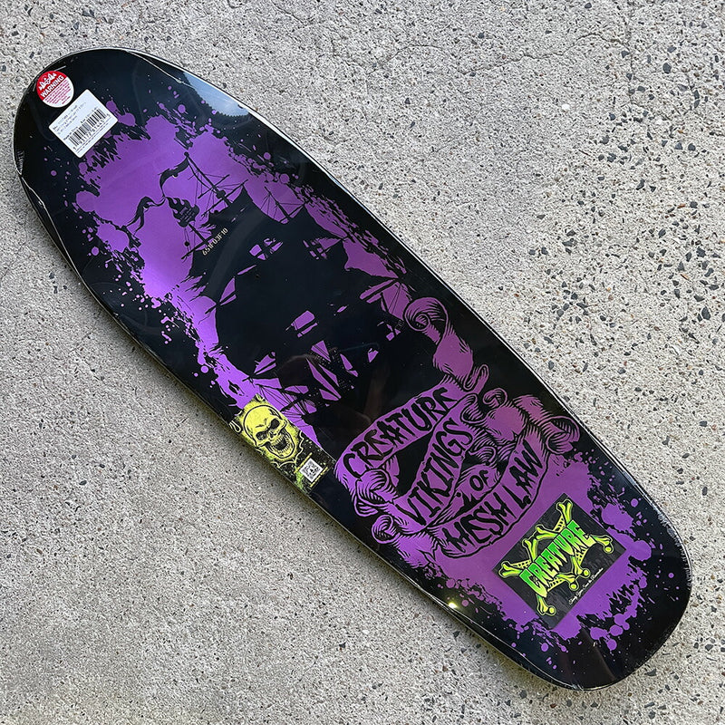 9.55in x 30.46in TEAM VIKING OF HESHA LAW XX SKATEBOARD DECK