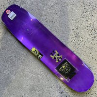 8.5in x 32.05in CHOP SHOP FLAME SKATEBOARD DECK