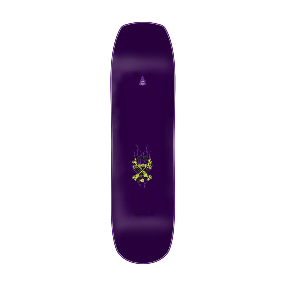 8.5in x 32.05in CHOP SHOP FLAME SKATEBOARD DECK