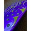 8.5in x 32.05in CHOP SHOP FLAME SKATEBOARD DECK
