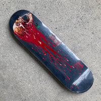 8.53in x 32.19in CANNIBAL CORPSE SKULL AND BLOOD SKATEBOARD DECK