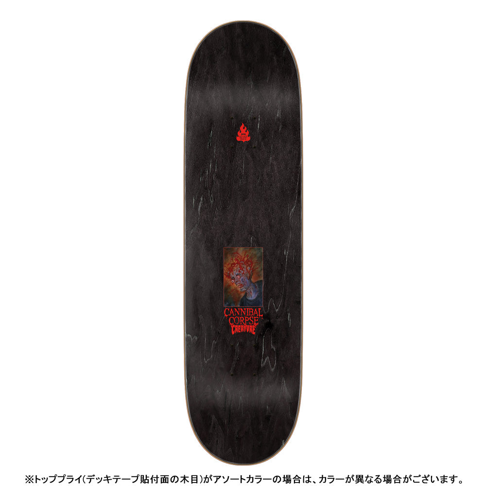 8.53in x 32.19in CANNIBAL CORPSE SKULL AND BLOOD SKATEBOARD DECK
